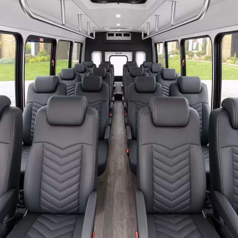 15-35 Passenger Minibus Interior