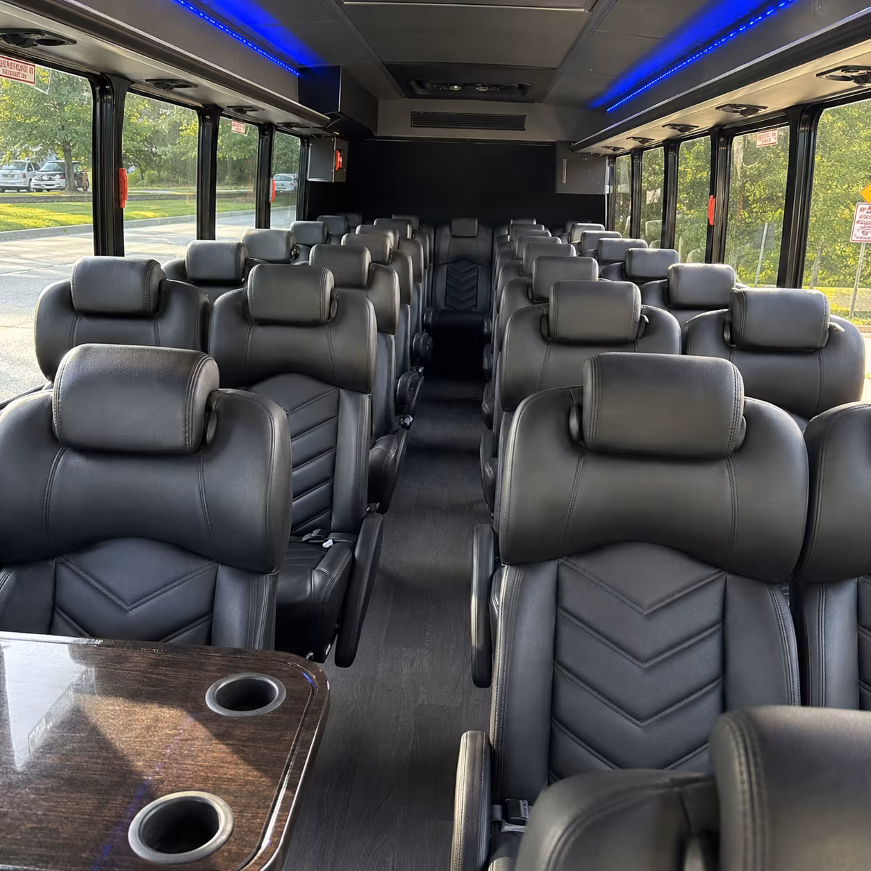 Overland Park Airport Shuttle & Transportation party bus exterior