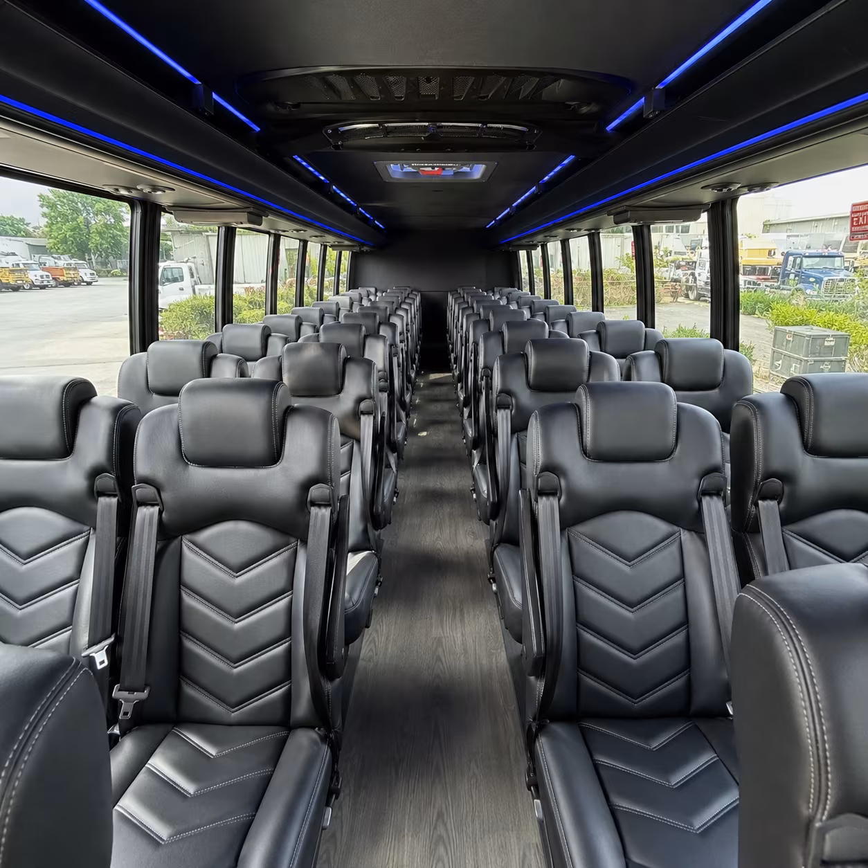 Overland Park Airport Shuttle & Transportation party bus exterior