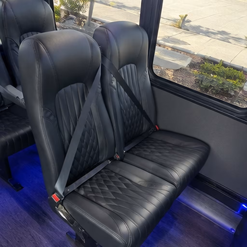 Overland Park Airport Shuttle & Transportation onboard seating