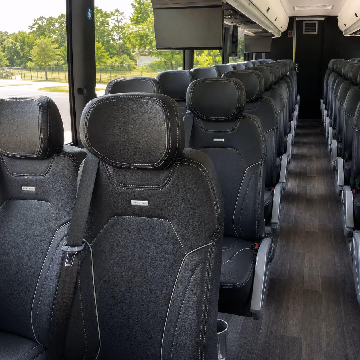 Overland Park Airport Shuttle & Transportation party bus exterior