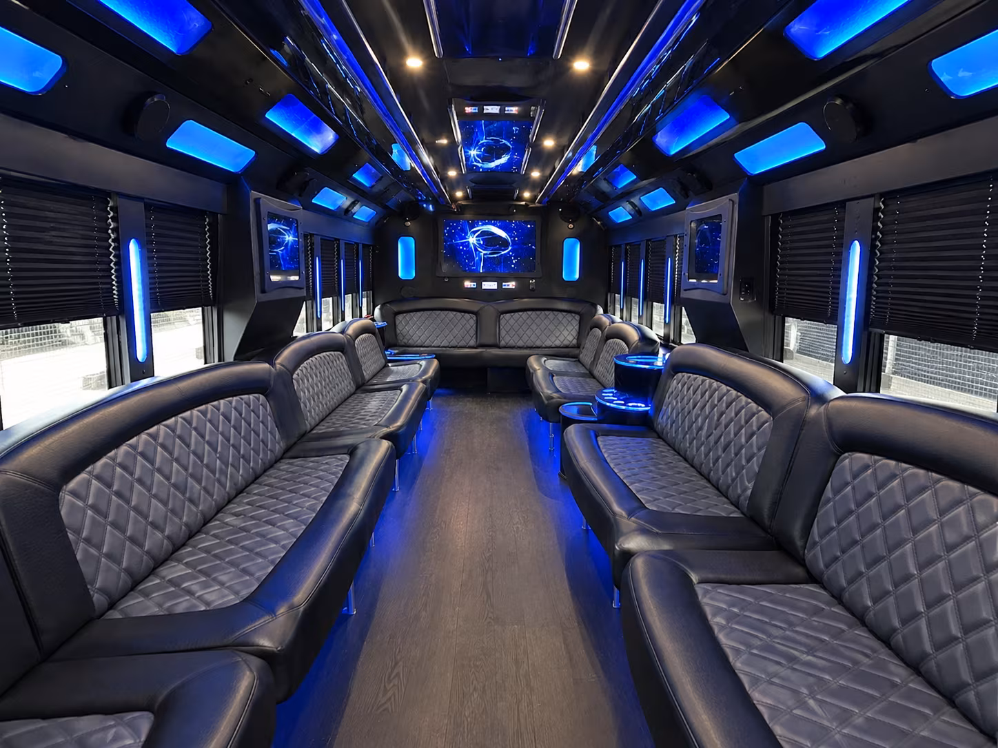 Overland Park Bachelor & Bachelorette Transportation party bus exterior