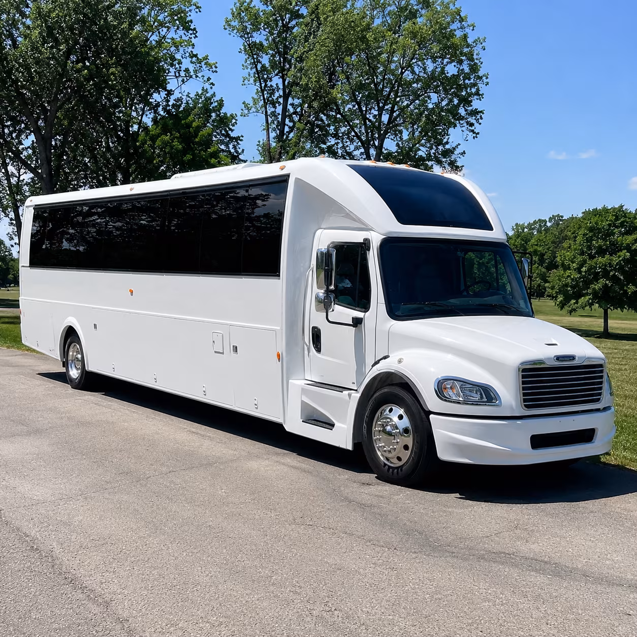 Overland Park Bachelor & Bachelorette Transportation party bus exterior