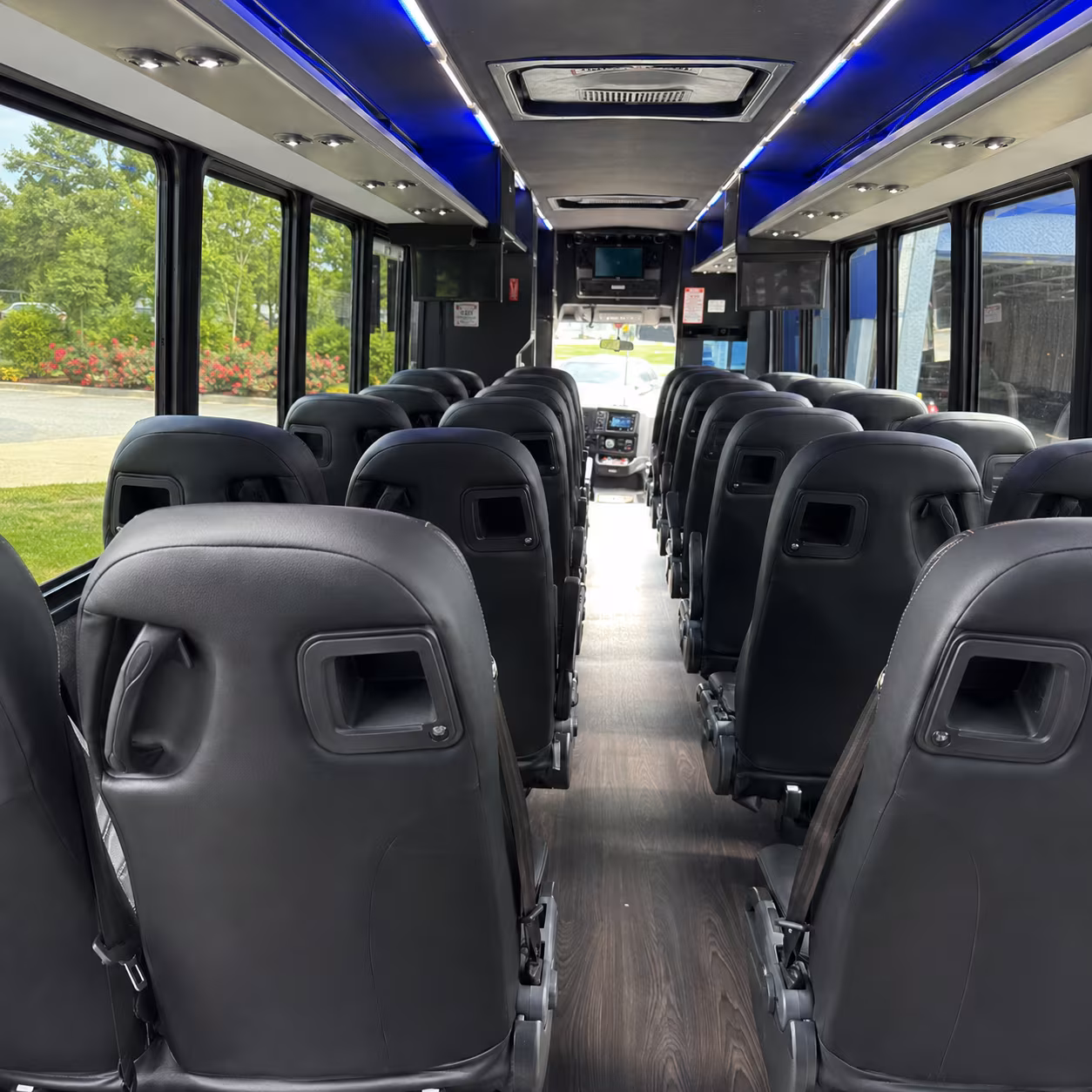 Overland Park Corporate Transportation party bus exterior