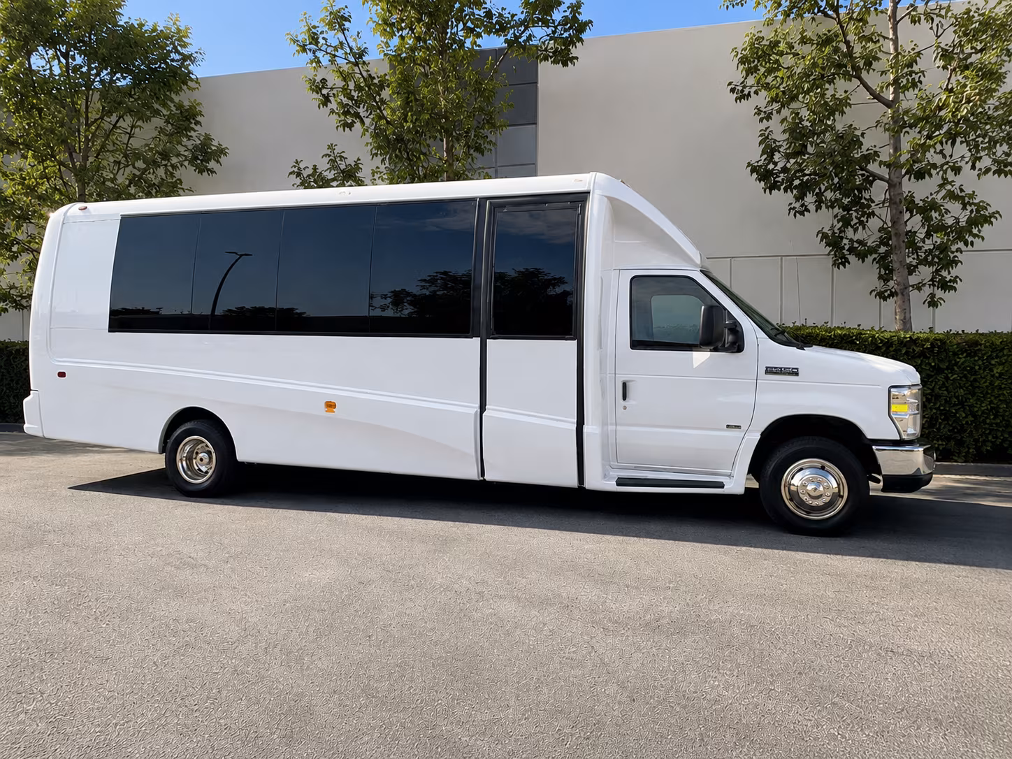 Overland Park Corporate Transportation party bus exterior