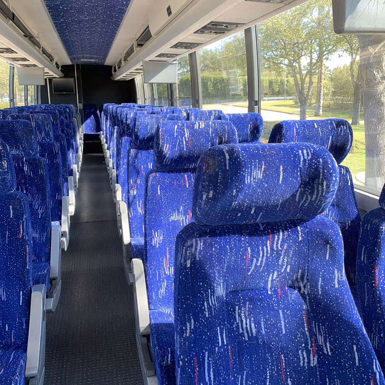 Overland Park Corporate Transportation party bus interior