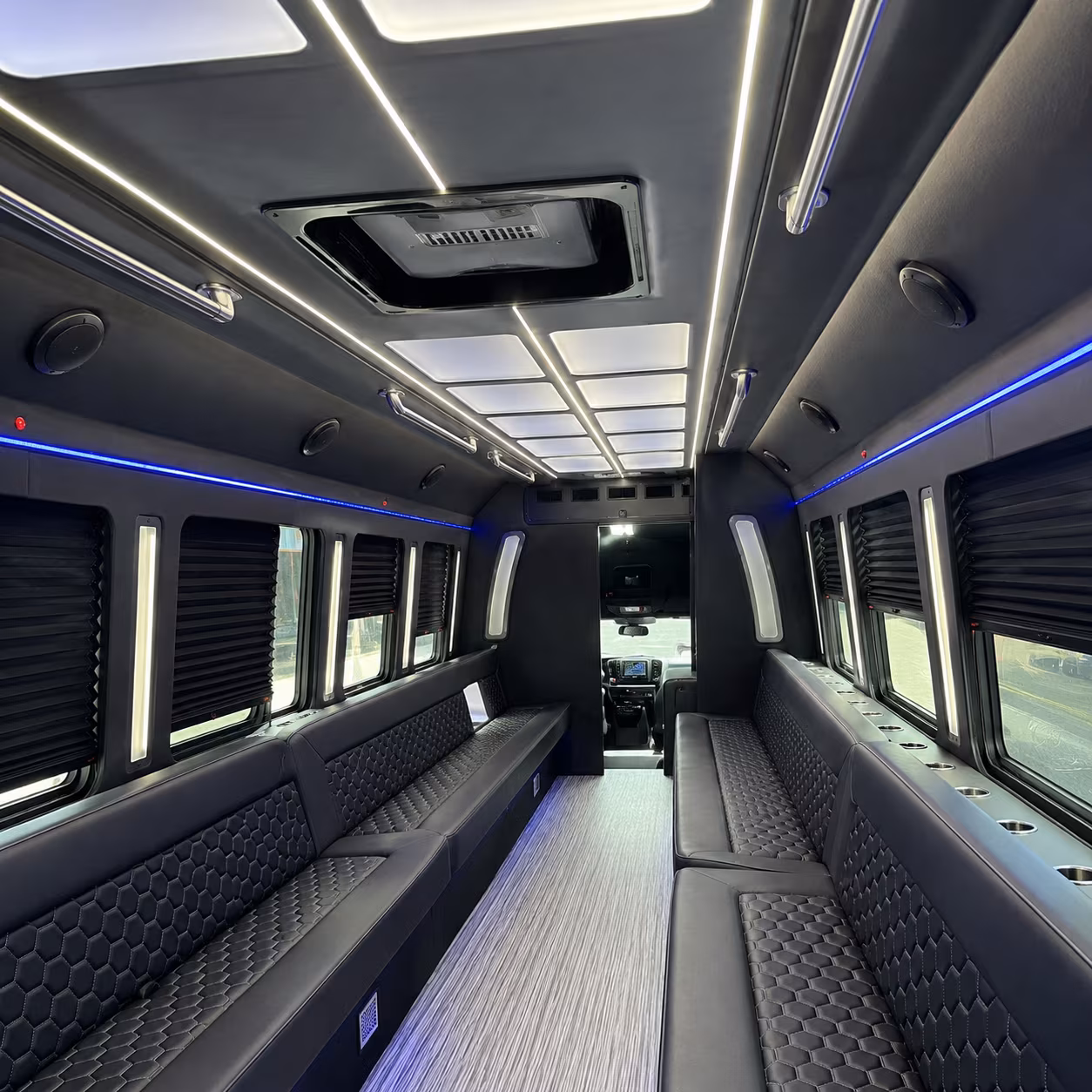 Overland Park Private Event Transportation party bus exterior