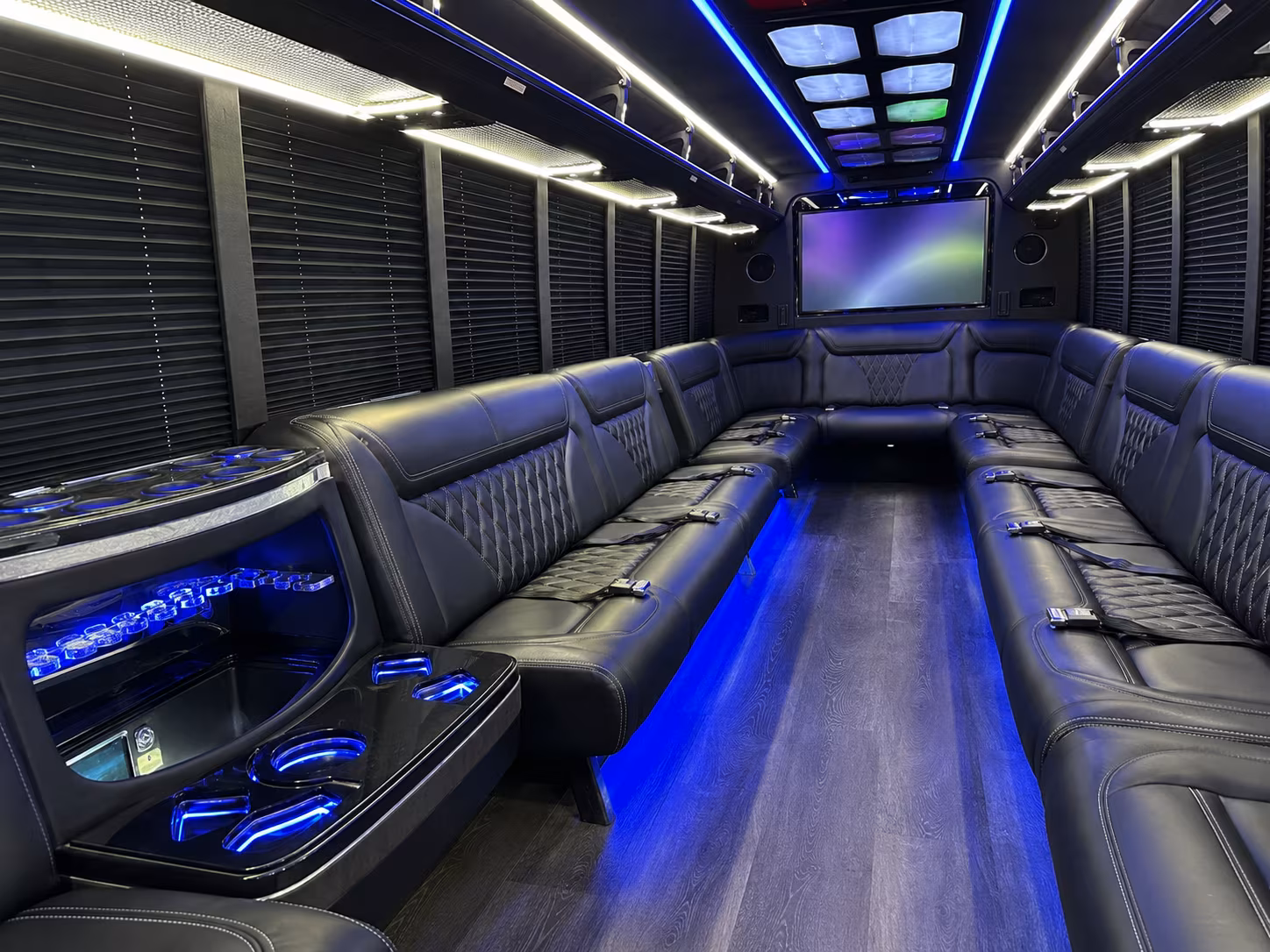 Overland Park Prom & Homecoming Transportation party bus exterior