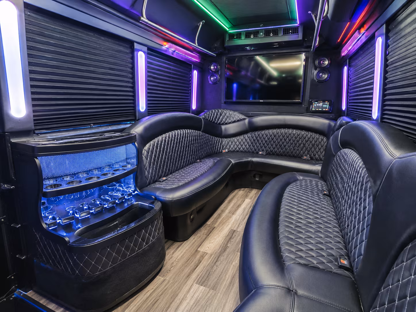 Overland Park Prom & Homecoming Transportation party bus exterior