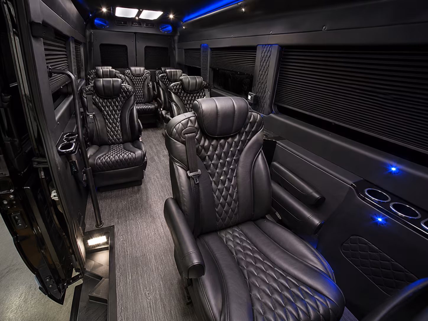 Overland Park School Event Transportation party bus exterior