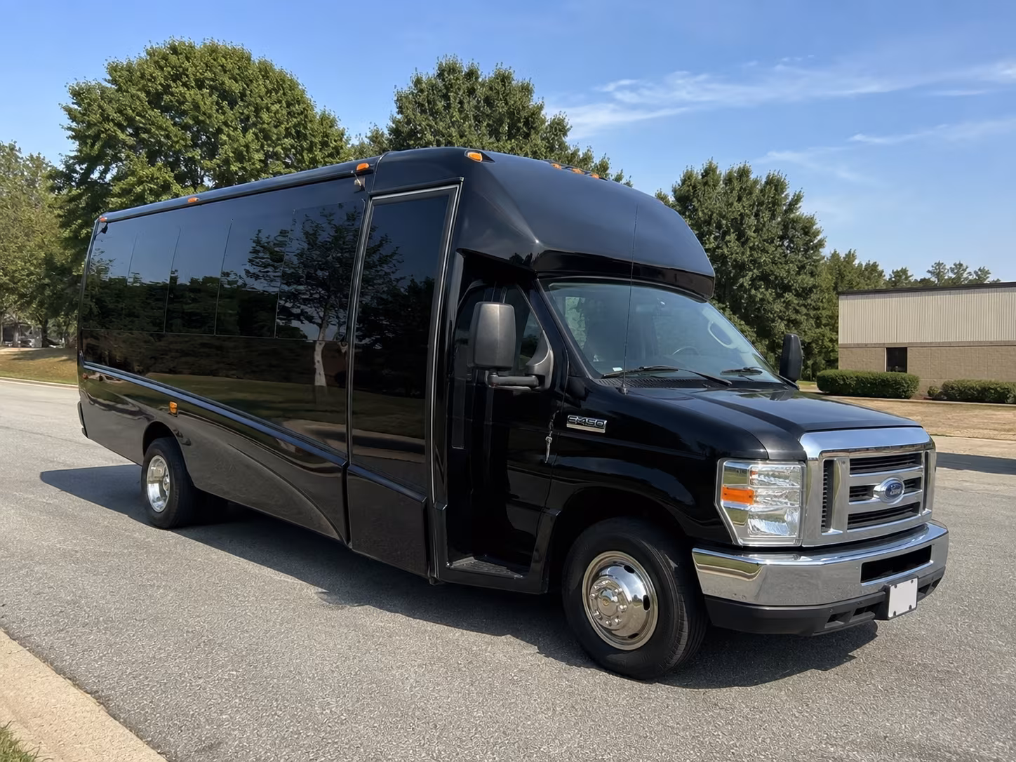Overland Park School Event Transportation party bus exterior