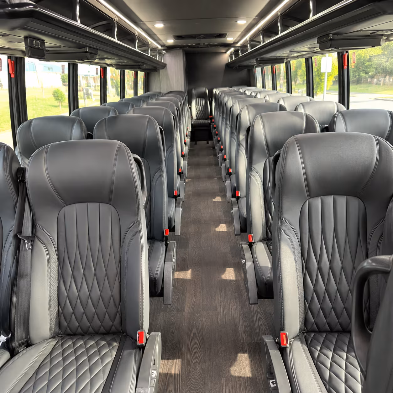 Overland Park School Event Transportation party bus exterior