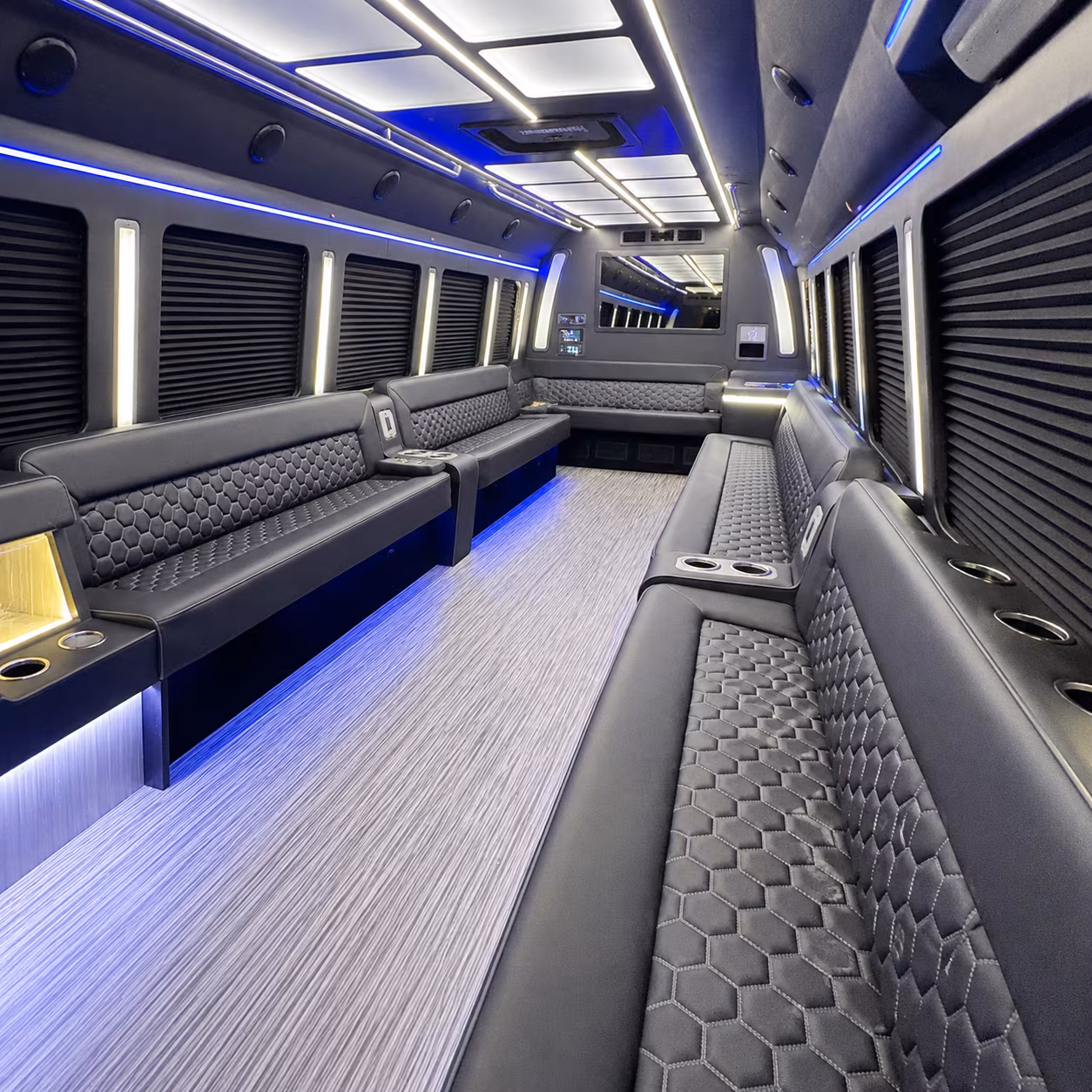 Overland Park Sporting Event Transportation party bus exterior