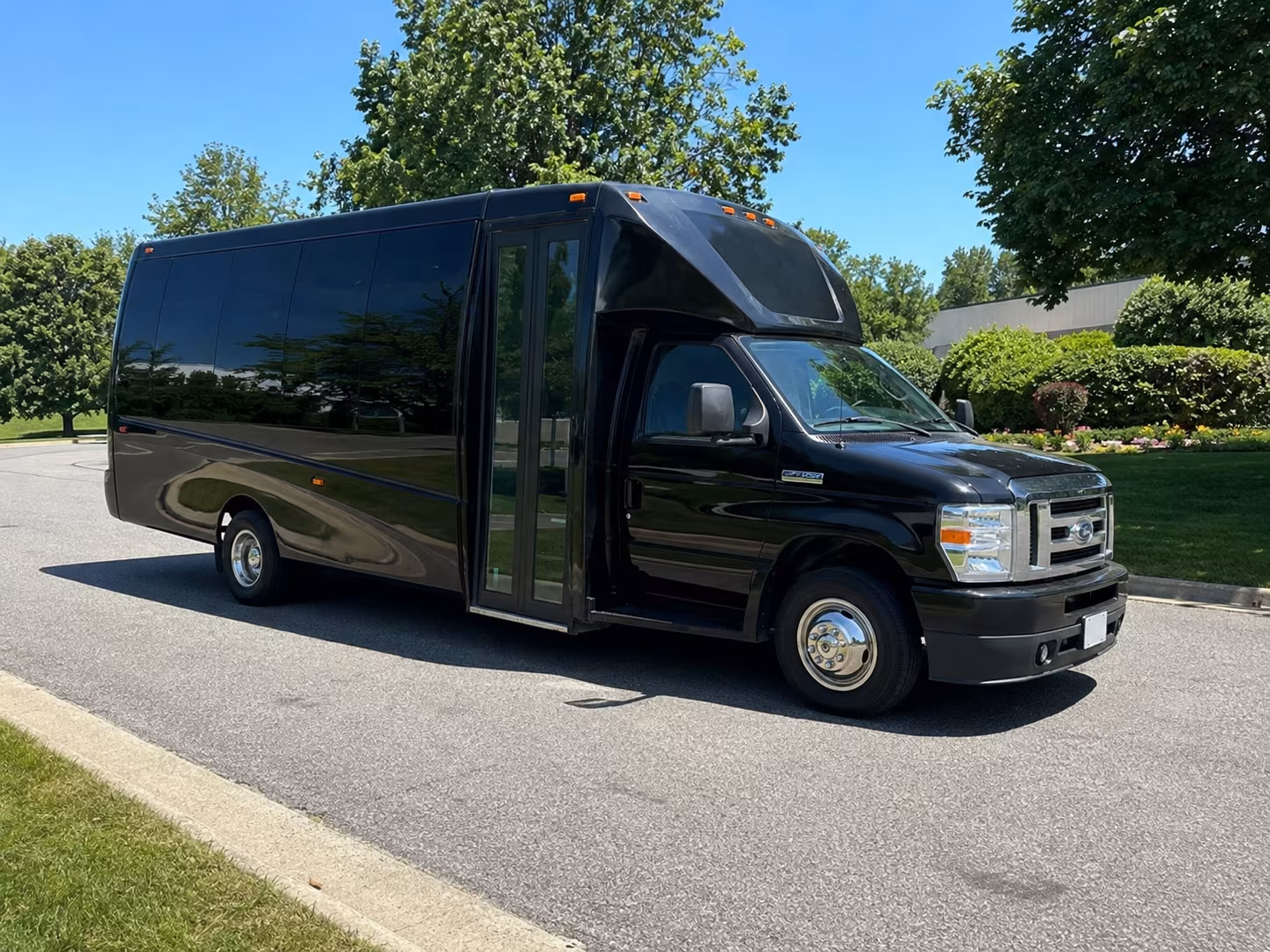 Overland Park Sporting Event Transportation party bus exterior