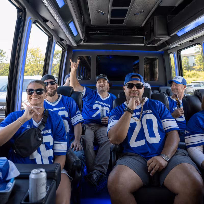 Overland Park Sporting Event Transportation fleet vehicle